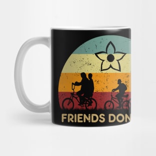 Retro Sunset - Stranger Things Friends Don't Lie Mug